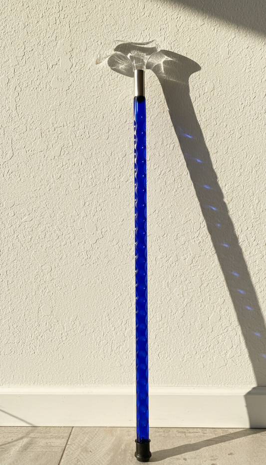 Royal Blue Acrylic Cane