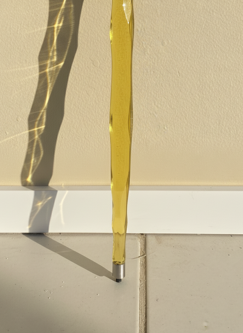 Yellow Acrylic Walking Stick – Support