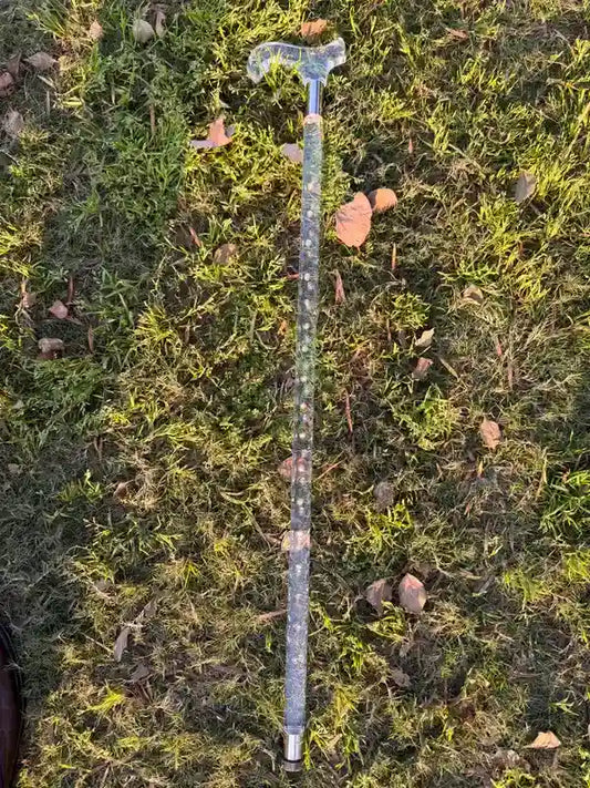 Crystal Acrylic Walking Stick – Support