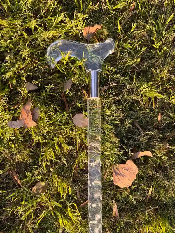 Crystal Acrylic Walking Stick – Support