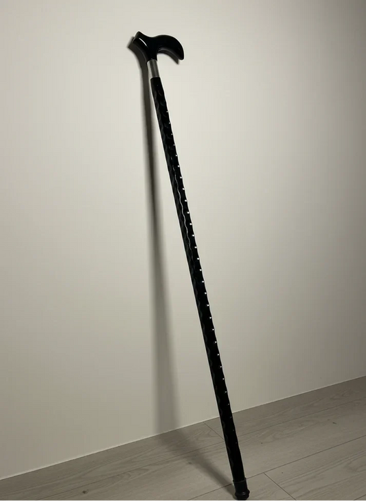 Black Acrylic Walking Stick – Support